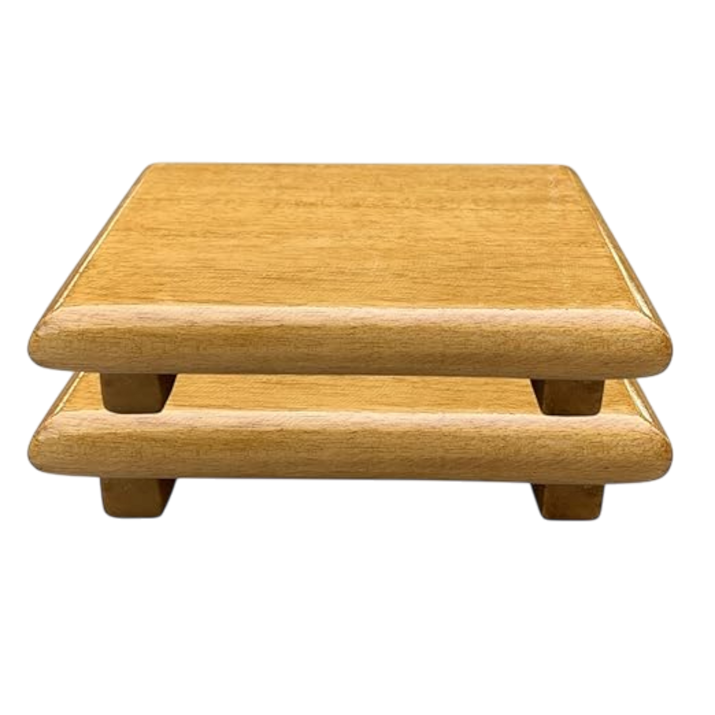 ShopTwiz Wooden Chowki for Puja Pack 2 Veri Small