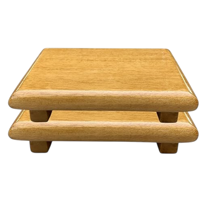 ShopTwiz Wooden Chowki for Puja Pack 2 Veri Small