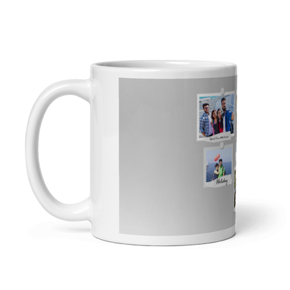 Customized Coffee Mug - Add Your Own Photo -5 Photo Frame Pattern