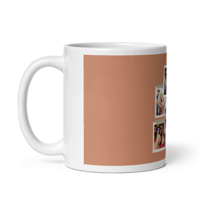 Customized Coffee Mug - Add Your Own Photo -6 Photo Frame Pattern