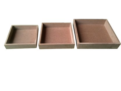 ShopTwiz 3pc MDF Tray Combo Ideal for Gift Packing