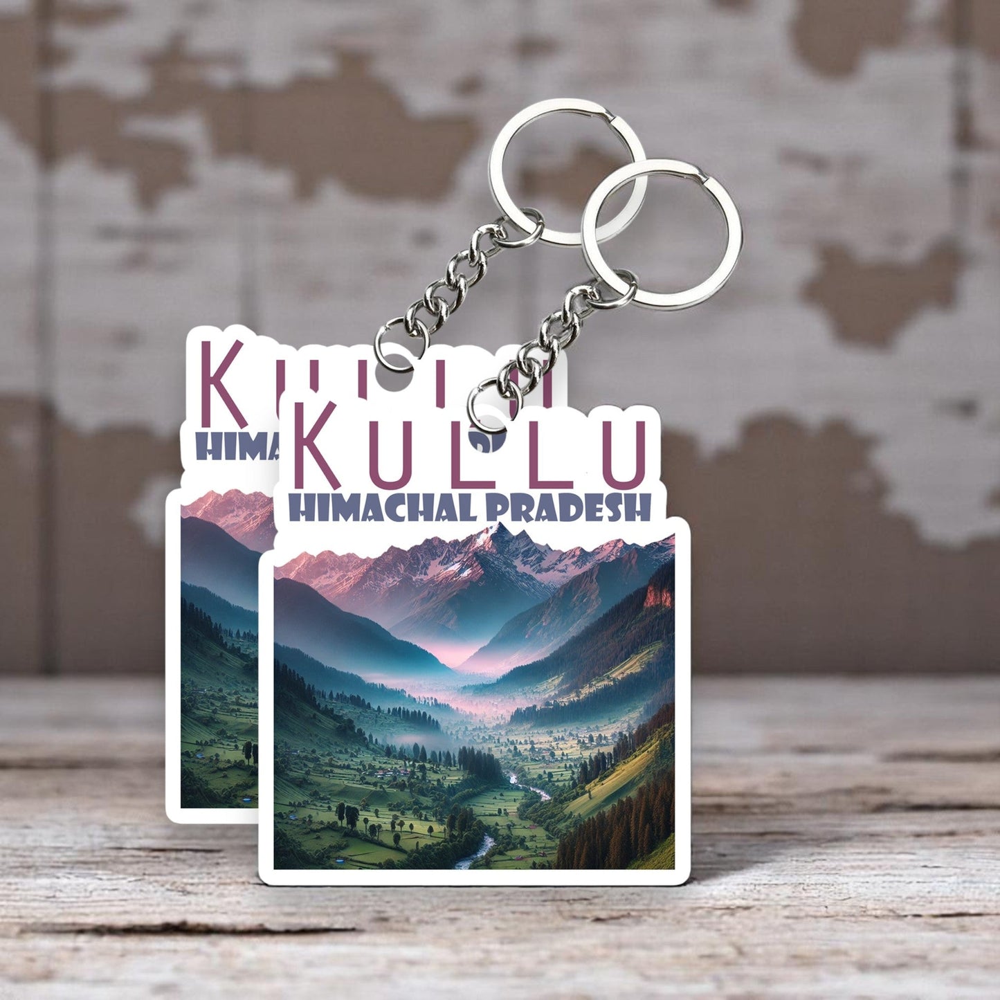 Kullu Himanchal Pradesh Key chain ( Set of 2 )