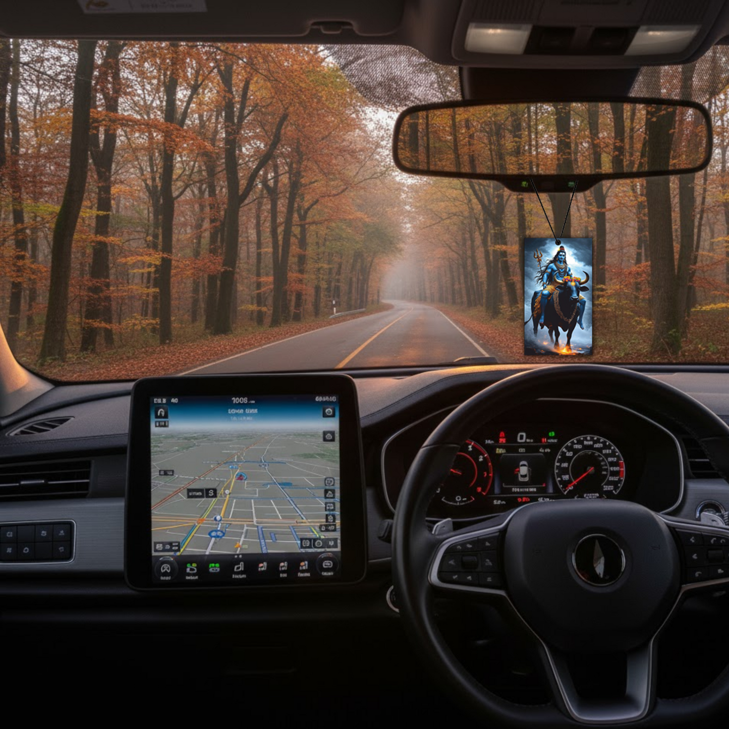 ShopTwiz Lord Bholenath Grace Car Hanging Decorative