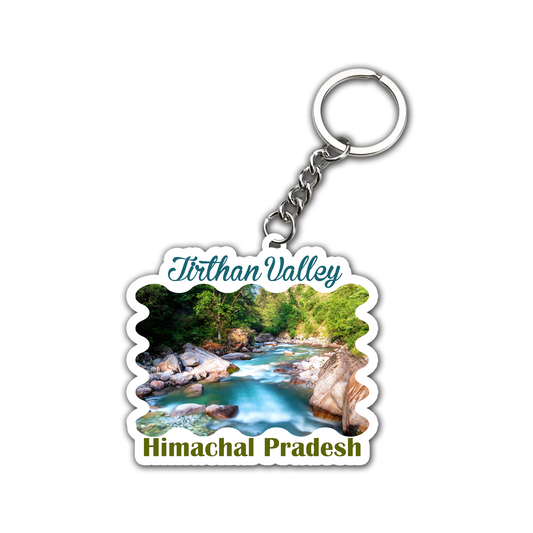Jirthan Valley Himanchal Pradesh Key chain ( Set of 2 )