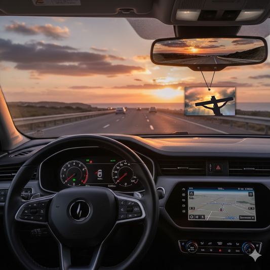 ShopTwiz Yesu Ji Peace and Grace Car Hanging Decorative