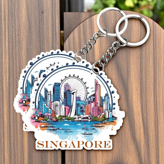 Singapore Key chain ( Set of 2 )