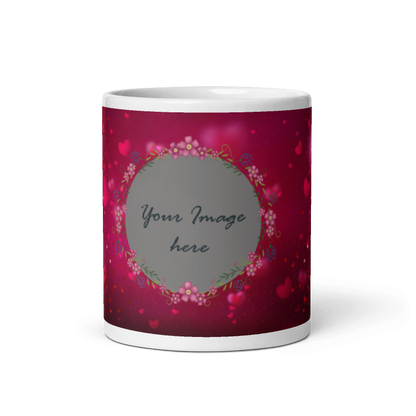 Customized Coffee Mug - Add Your Own Photo -Love Frame