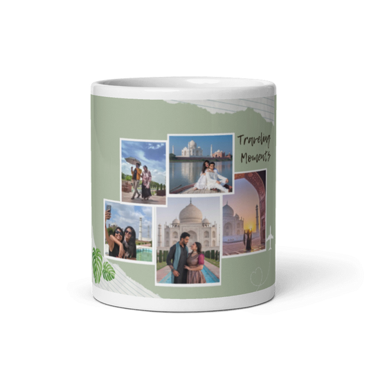 Customized Coffee Mug - Add Your Own Photo -5 Photo Frame Pattern