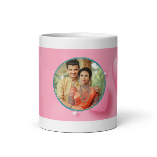 Customized Coffee Mug - Add Your Own Photo - Attractive Pattern