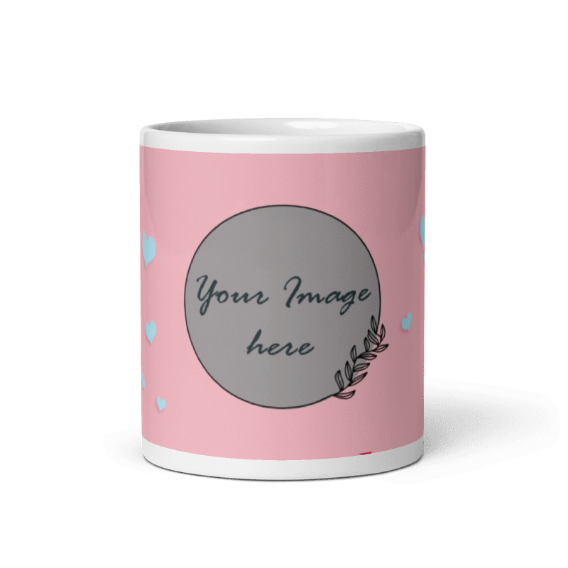 Customized Coffee Mug - Add Your Own Photo - Fabulous Pattern