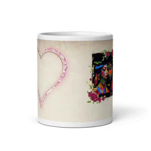 Customized Coffee Mug - Add Your Own Photo -Art Background