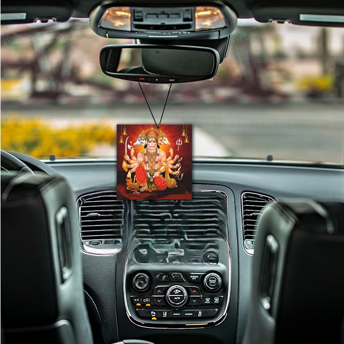 ShopTwiz Powerful Hanuman Devotion Car Hanging Decorative