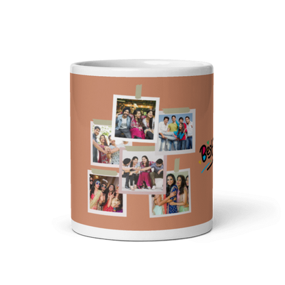 Customized Coffee Mug - Add Your Own Photo -6 Photo Frame Pattern