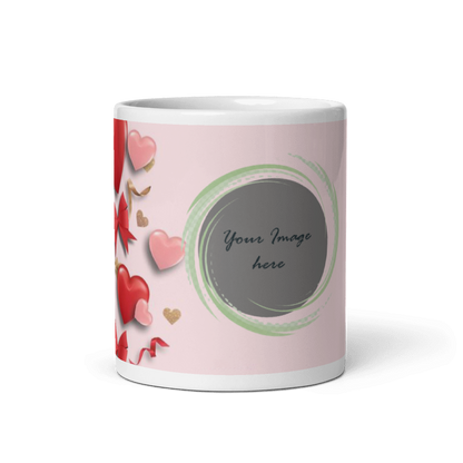 Customized Coffee Mug - Add Your Own Photo - Beautiful Pattern