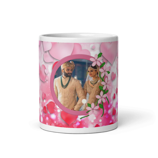 Customized Coffee Mug - Add Your Own Photo -Multicolor Background