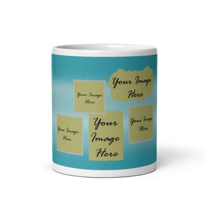 Customized Coffee Mug - Add Your Own Photo -5 Photo Frame Pattern