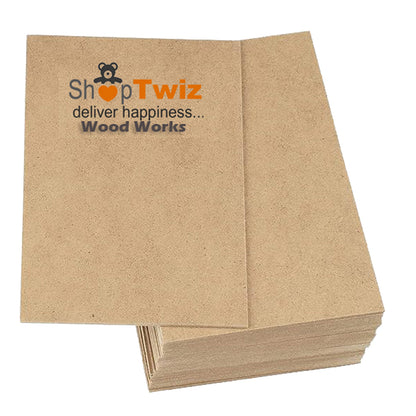 ShopTwiz Wood MDF SHeets For Craft work 6 Pack