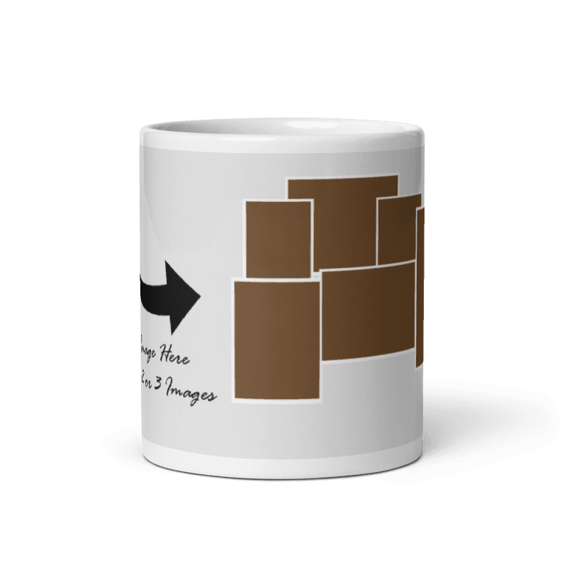 Customized Coffee Mug - Add Your Own Photo -7 Photo Frame Pattern