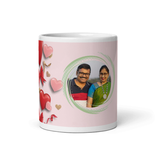 Customized Coffee Mug - Add Your Own Photo - Beautiful Pattern