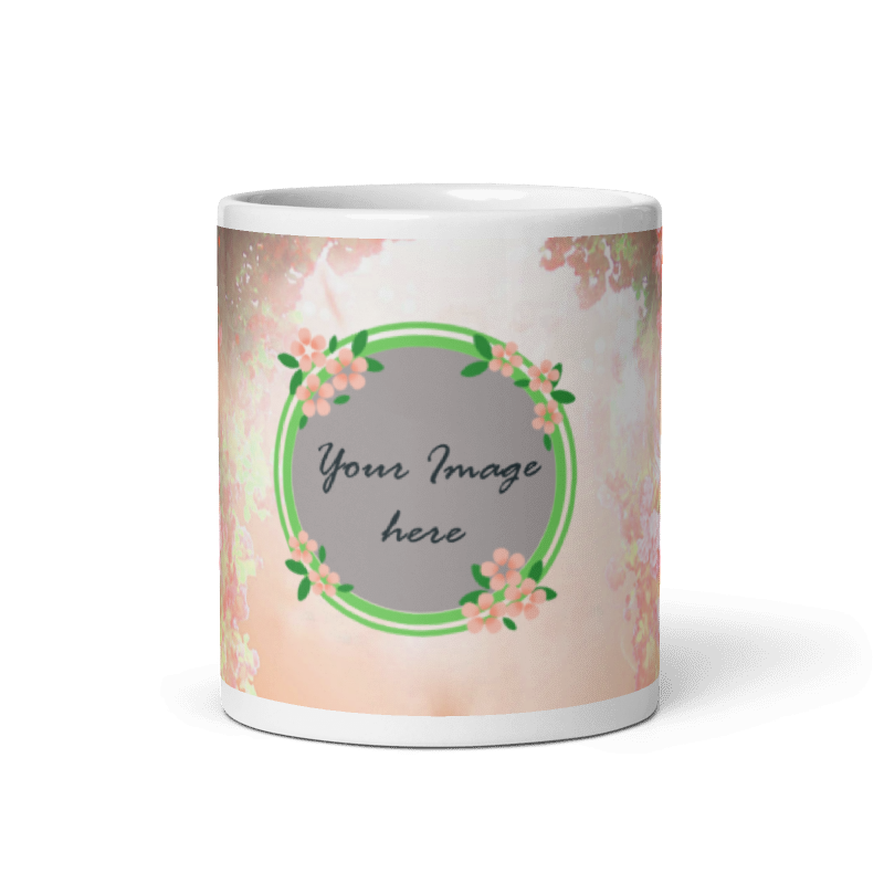 Customized Coffee Mug - Add Your Own Photo - LIght Colour Background