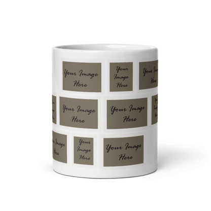 Customized Coffee Mug - Add Your Own Photo -10 Photo Frame Pattern