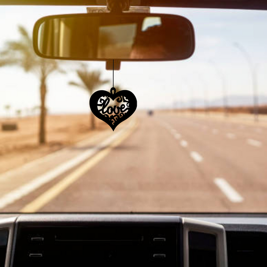 ShopTwiz Love Always Charm Car Hanging Decorative
