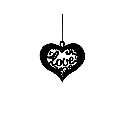 ShopTwiz Love Always Charm Car Hanging Decorative