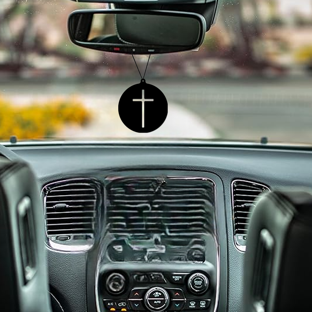 ShopTwiz Yesu Ji Cross Blessing Car Hanging Decorative