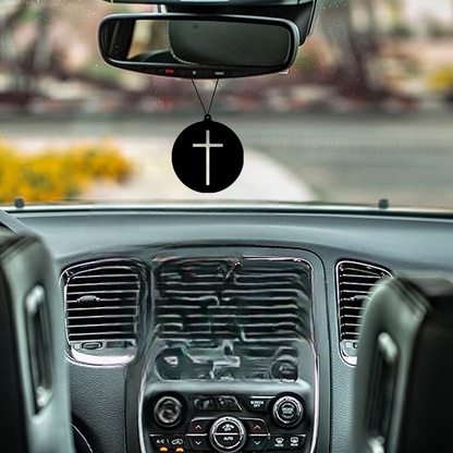ShopTwiz Yesu Ji Cross Blessing Car Hanging Decorative