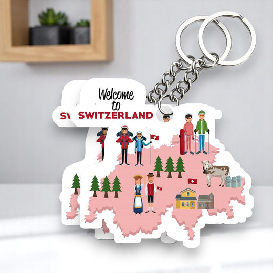 Switzerland    Key chain ( Set of 2 )