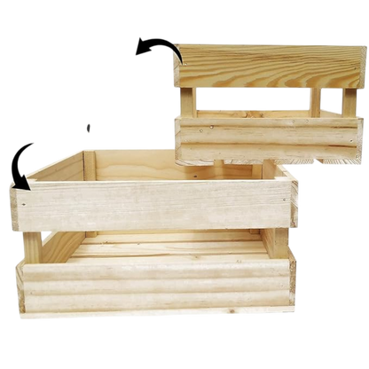 ShopTwiz Woodencraft OriginalSet of 2 Woooden Crates