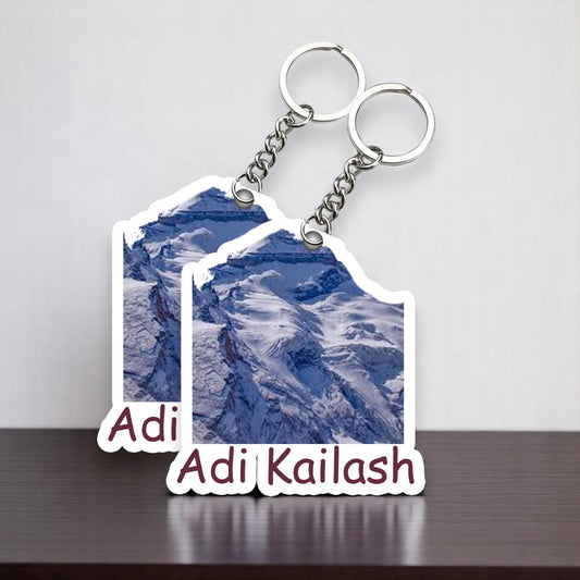 Adi Kailash Beautiful Adi Kailash   Key chain ( Set of 2 )