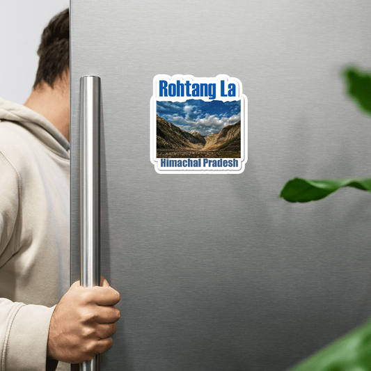 ShopTwiz Rohtang La (Himachal Pradesh) Awesome City Lovely Door Magnets And Fridge Magnet