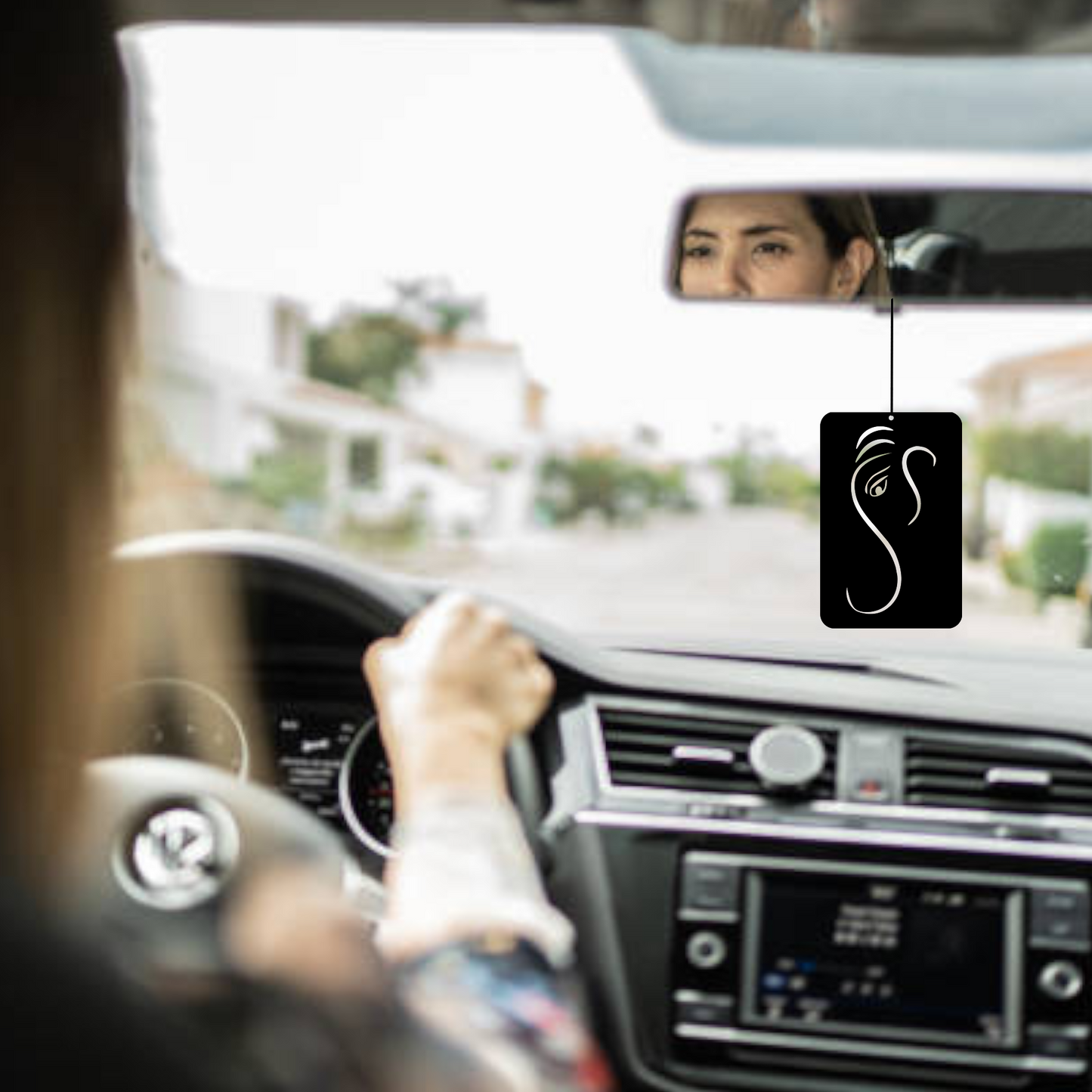 ShopTwiz Ganesh Ji Shubh Energy Car Hanging Decorative