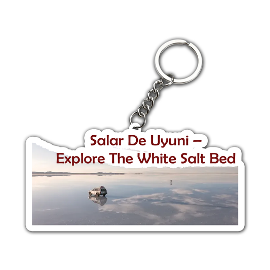 Salar De Uyuni Explore the White salt bed Key Chain (Set of 2)