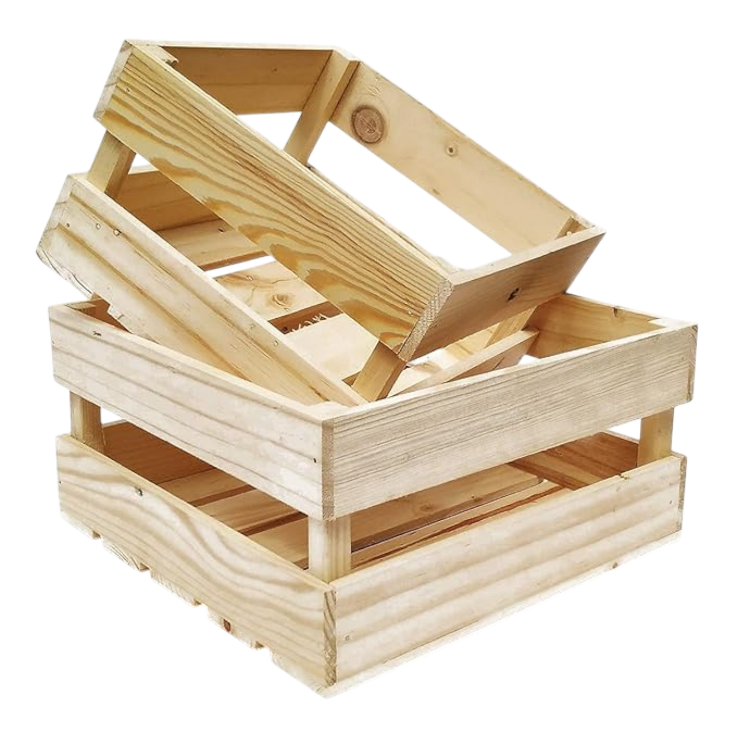 ShopTwiz Woodencraft OriginalSet of 2 Woooden Crates