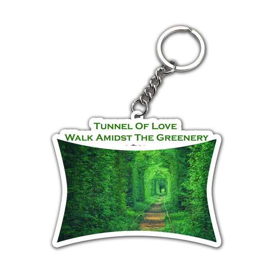 Walk Amidst The Greenery Key Chain (Set of 2)