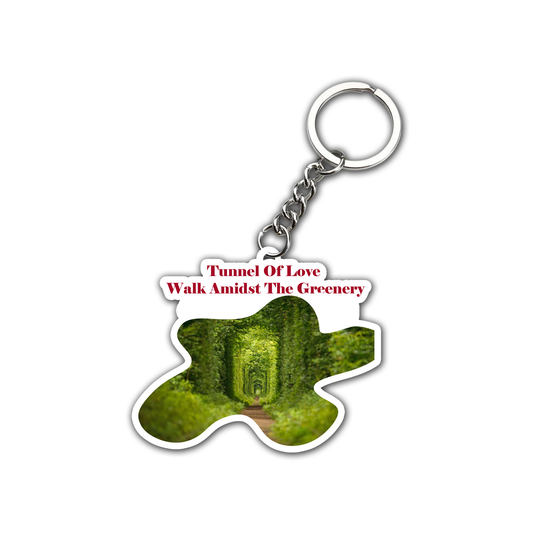 Walk Amidst The Greenery Key Chain (Set of 2)