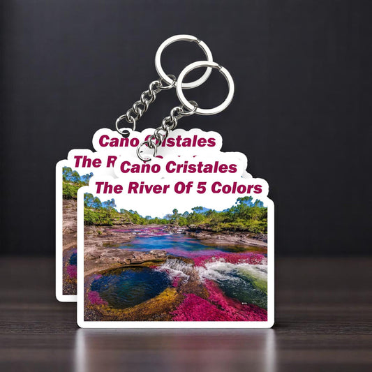 The river of 5 colors  Key Chain (Set of 2)