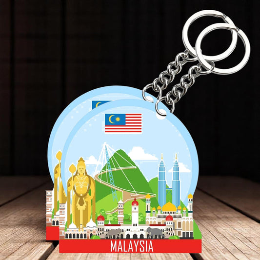 Malesia Beautiful   Key chain ( Set of 2 )