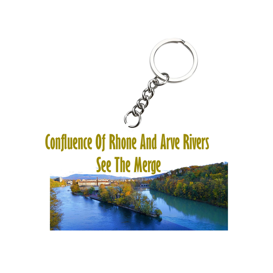 Confluence of Rhone  Key Chain (Set of 2)