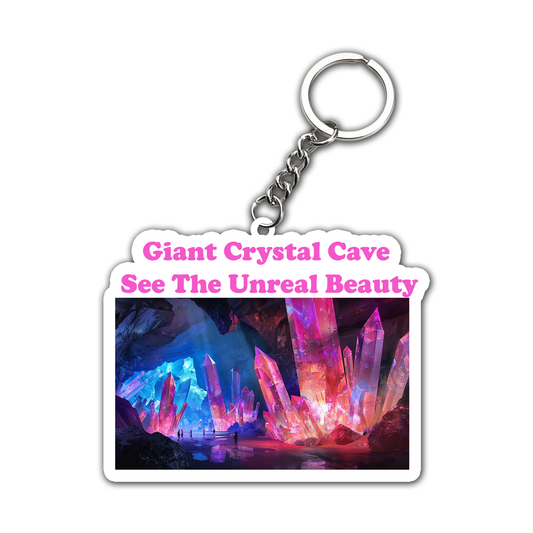 Giant Crystal Cave Key Chain (Set of 2)