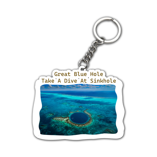 Great Blue Hole  Key Chain (Set of 2)