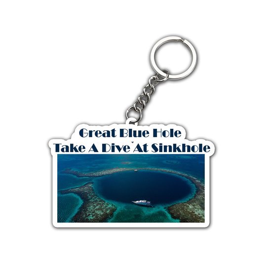 Great Blue Hole  Key Chain (Set of 2)