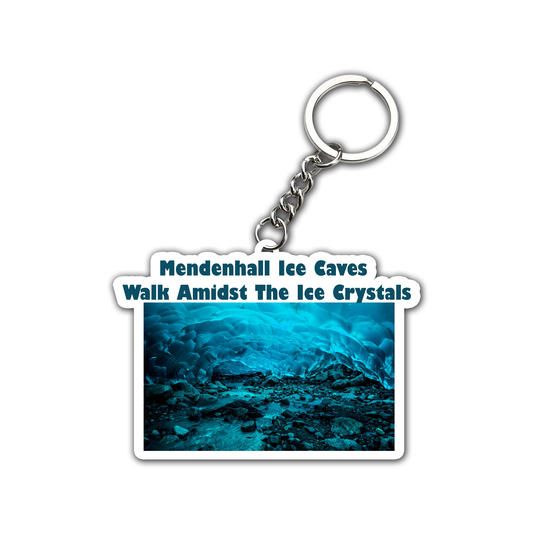 Wall Amidst The Ice Crystals  Key Chain (Set of 2)