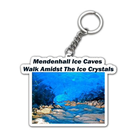 Wall Amidst the Ice Crystals Key Chain (Set of 2)