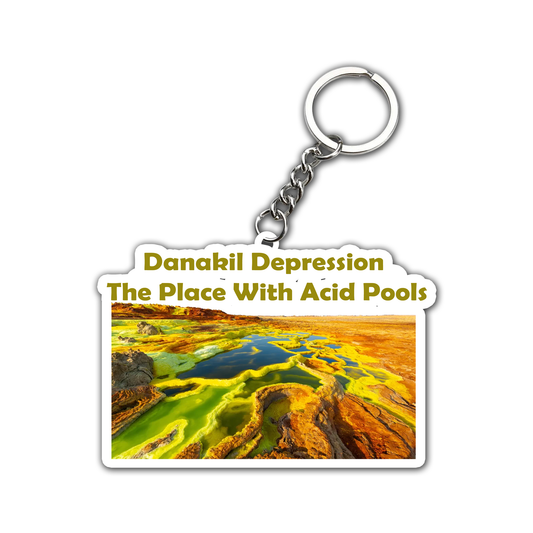 The Place with Acid Pools  Key Chain (Set of 2)