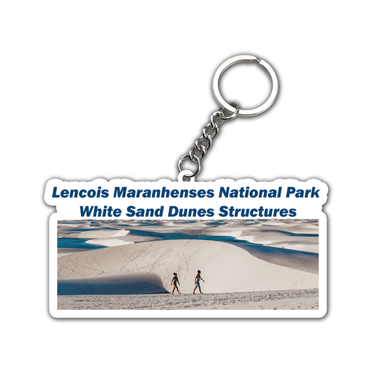 White Sand Dunes Structurer  Key Chain (Set of 2)