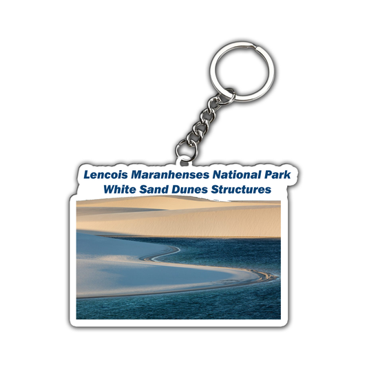 White Sand Dunes Structure Key Chain (Set of 2)