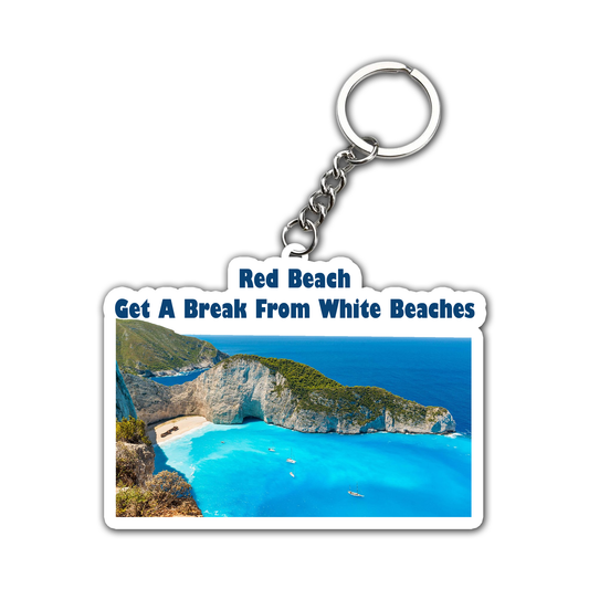 A Break From White Beaches  Key Chain (Set of 2)